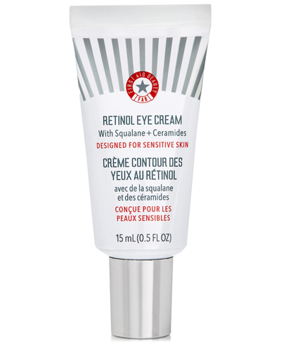 Shop First Aid Beauty Retinol Eye Cream With Squalane + Ceramides, 0.5 Oz. In No Color