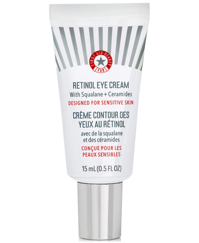 First Aid Beauty Retinol Eye Cream With Squalane + Ceramides, 0.5 Oz. In No Color