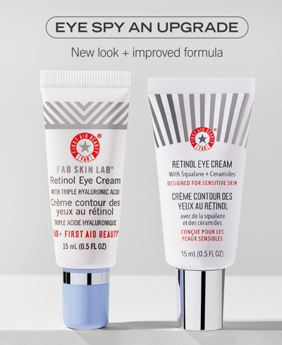 Shop First Aid Beauty Retinol Eye Cream With Squalane + Ceramides, 0.5 Oz. In No Color