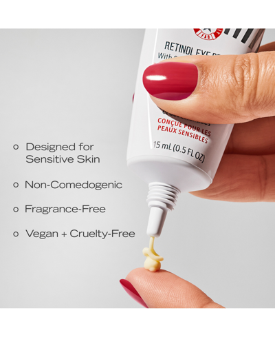 First Aid Beauty Retinol Eye Cream With Squalane + Ceramides, 0.5 Oz. In No Color