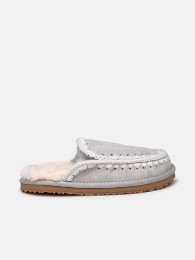 Shop Mou Eskimo Grey Sheepskin Slippers