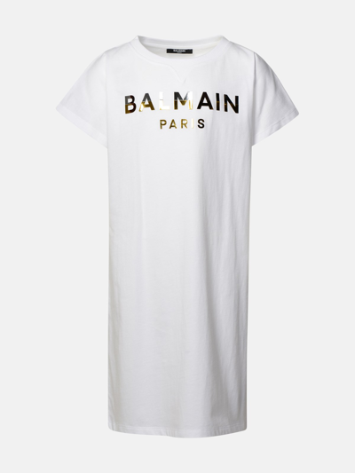 Shop Balmain Logo M/c Logo In White