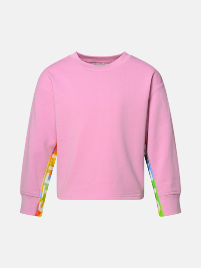 Shop Stella Mccartney Pink Cotton Sweatshirt