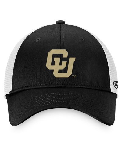 Shop Top Of The World Men's  Black, White Colorado Buffaloesâ Victory Chase Adjustable Hat In Black,white