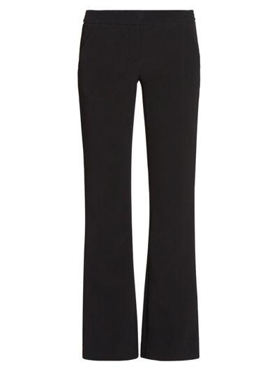 Shop Balmain Women's Crepe Pants In Black