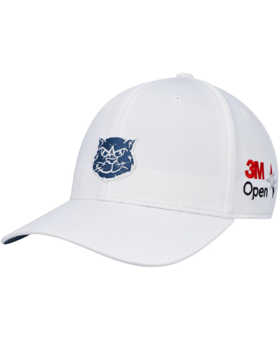 Shop Puma Men's  White 3m Open Golf X Hoops Adjustable Hat