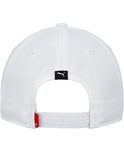 Shop Puma Men's  White 3m Open Golf X Hoops Adjustable Hat