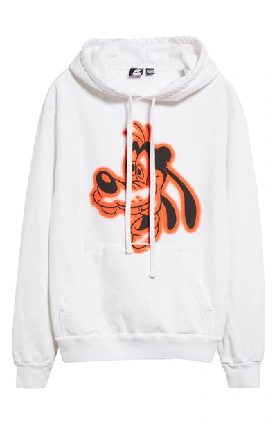 Noon Goons X Disney Goofball Fleece Graphic Hoodie In White