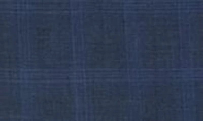 Savile Row Co Plaid Peak Lapel Suit In Navy