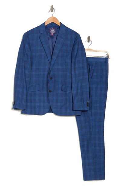 Shop Savile Row Co Blue Plaid Suit