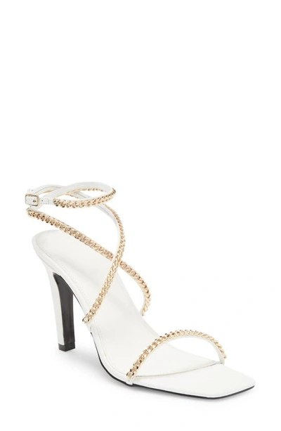 Shop Rebecca Minkoff Edie Chain Strappy Sandal In White