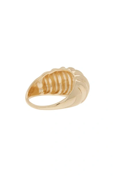 Shop Frasier Sterling Pastry Dome Ring In Gold