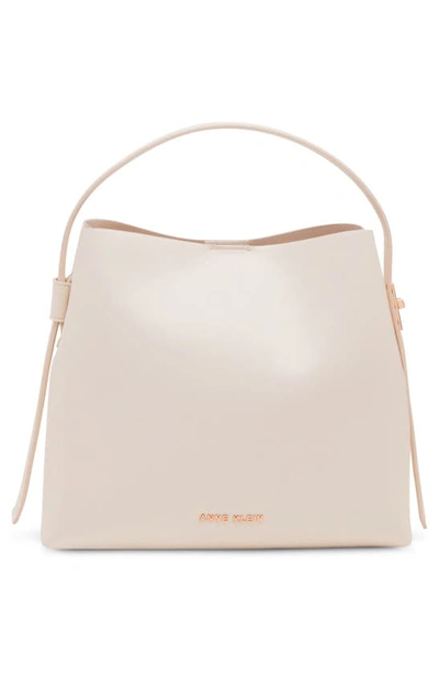 Shop Anne Klein Medium Hobo Bag In Anne White