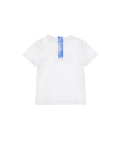 Shop Monnalisa Treasure Island Jersey T-shirt In White