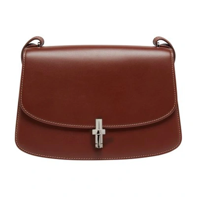 Shop The Row Sofia 10 Shoulder Bag In Cherry_wood_pld