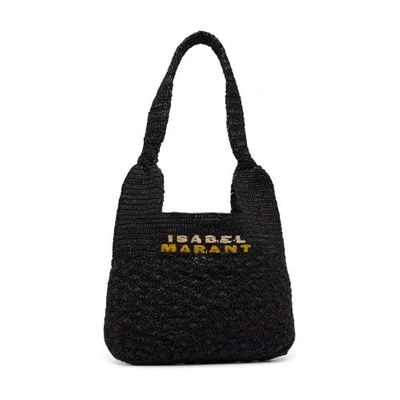 Shop Isabel Marant Praia Shoulder Bag In Black