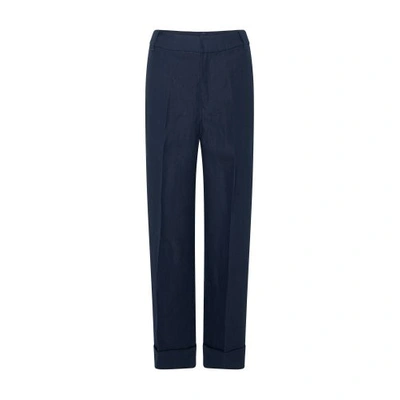 Shop 's Max Mara Salix Straight-leg Pants In Blu