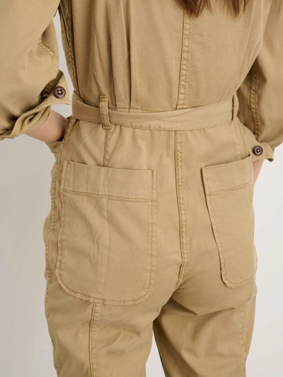 Shop Alex Mill Expedition Jumpsuit In Washed Twill In Vintage Khaki