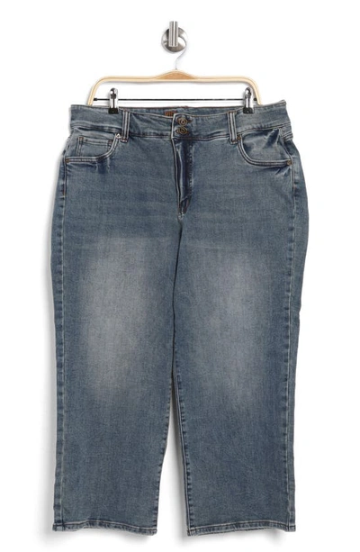 Shop Kut From The Kloth Lucy Double Button Wide Leg Jeans In North Gypsophila