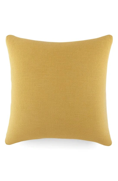 Shop Ienjoy Home Stone Washed Cotton Throw Pillow In Mustard