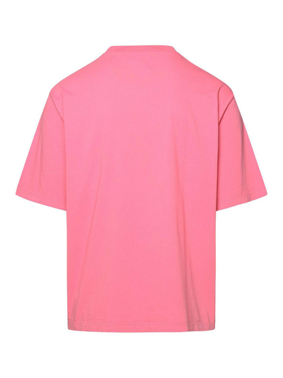 Shop Dsquared2 Pink Cotton T-shirt In Nude & Neutrals