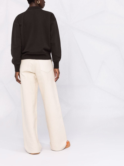 Isabel Marant Étoile Moby Sweatshirt With Logo And High Neck In Black