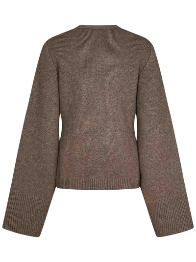 Khaite Scarlet Cashmere-blend Cardigan In Brown
