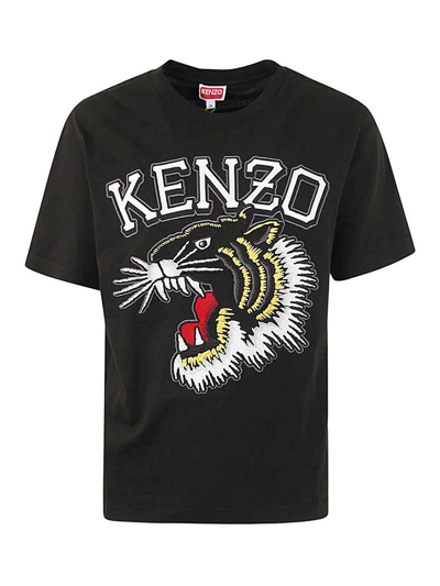 Shop Kenzo Tiger Varsity Classic T-shirt In Black