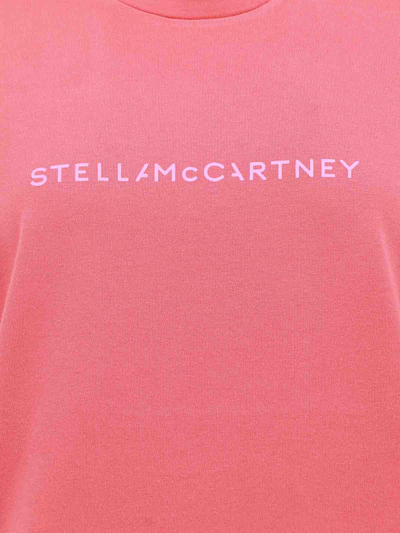 Shop Stella Mccartney Iconic Sustainable Cotton T-shirt In Nude & Neutrals