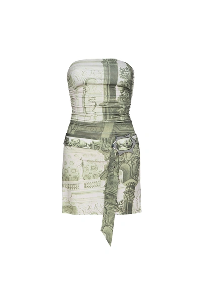 Ho23 Alisha Dress In Emblem Print