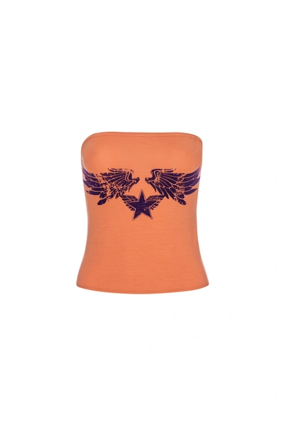 Shop Ss24 Haley Top In Wingstar Orange