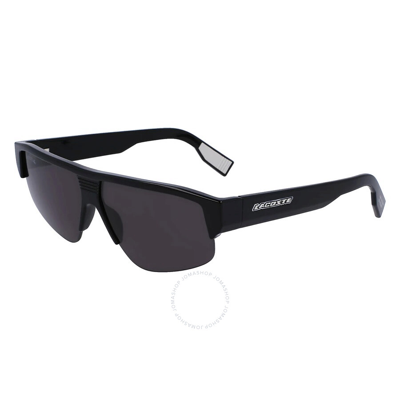 Shop Lacoste Grey Browline Men's Sunglasses L6003s 001 62 In Black / Grey