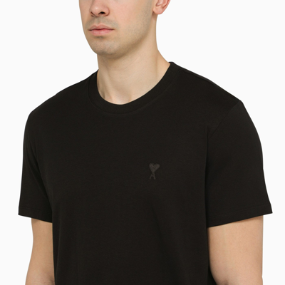 Shop Ami Alexandre Mattiussi Ami Paris Ami De Coeur Black T Shirt