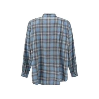 Ami Alexandre Mattiussi Long-sleeved Checkered Knitted Shirt