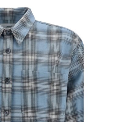 Ami Alexandre Mattiussi Long-sleeved Checkered Knitted Shirt