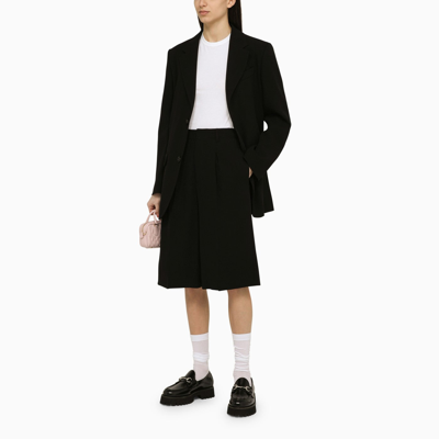 Ami Alexandre Mattiussi Ami Paris Black Single-breasted Jacket In Wool Women