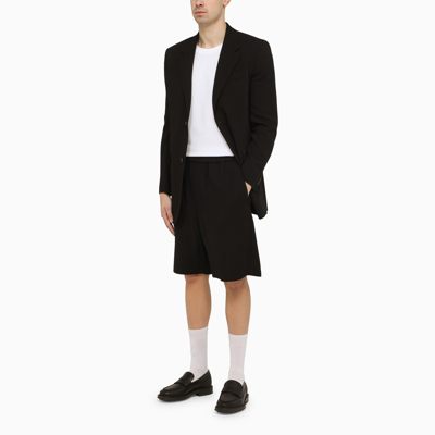 Ami Alexandre Mattiussi Ami Paris Black Wool Single Breasted Jacket