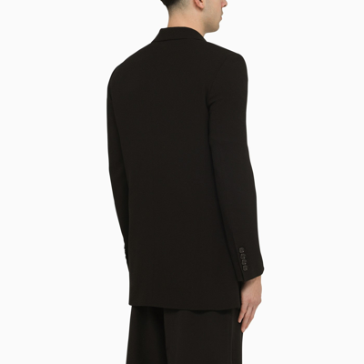 Shop Ami Alexandre Mattiussi Ami Paris Black Wool Single Breasted Jacket