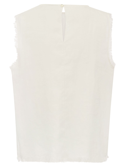 Shop Antonelli Firenze Adrien Linen Sleeveless Jumper