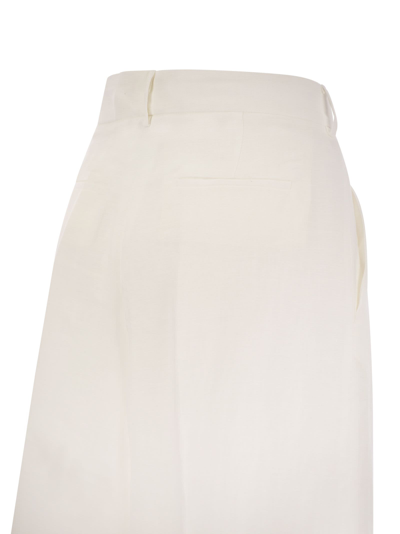 Shop Antonelli Firenze Tulipano Linen Wide Trousers