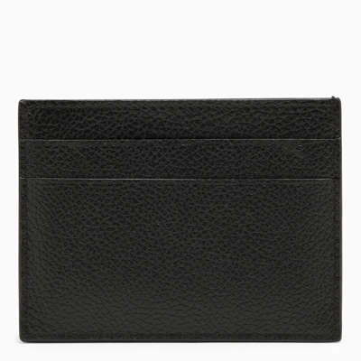 Shop Balenciaga Black Card Holder With Logo Print