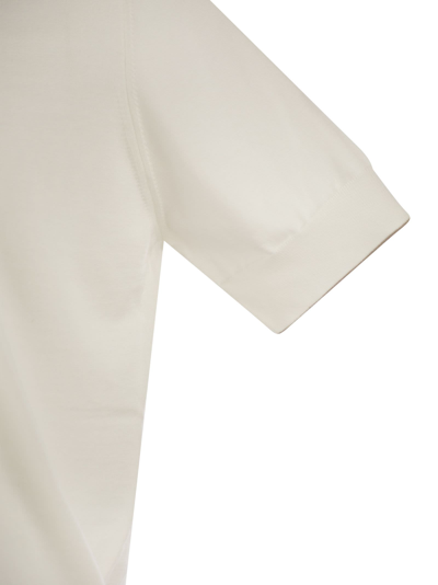 Shop Brunello Cucinelli Cotton Knit T Shirt