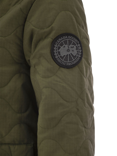 Shop Canada Goose Annex Liner Reversible Jacket With Black Badge