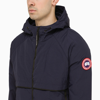 Shop Canada Goose Faber Atlantic Navy Jacket With Hood