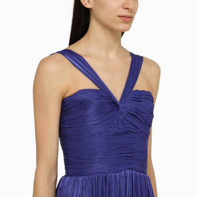 Shop Costarellos Cavana Royal Blue Midi Dress