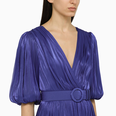 Shop Costarellos Midi Dress Brennie Royal Blue
