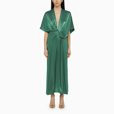 Shop Costarellos Roana Green Midi Dress