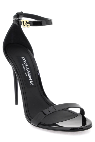 Shop Dolce & Gabbana Patent Leather Sandals