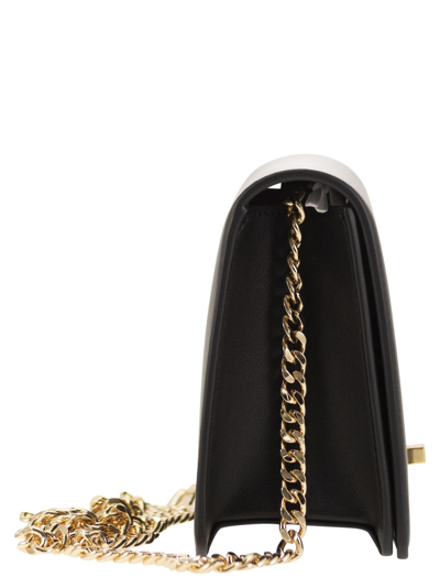 Shop Elisabetta Franchi Shoulder Bag With Gold Swivel Logo