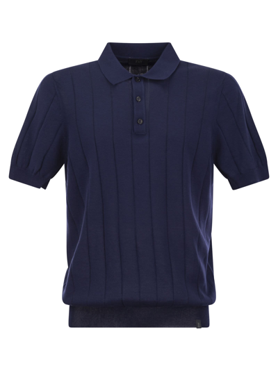 Shop Fay Knitted Polo Shirt